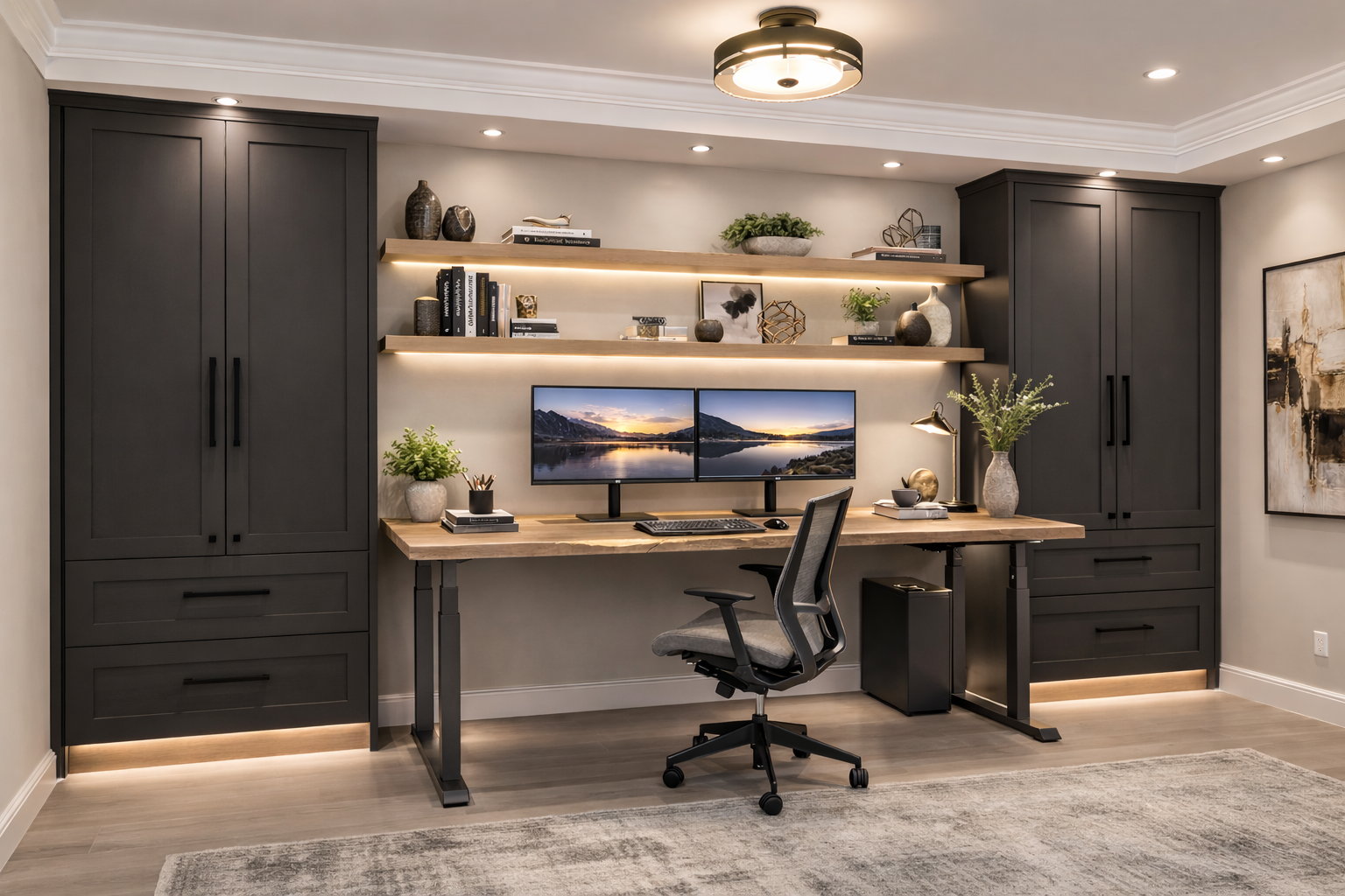Built-in office cabinetry by Studio Imperial